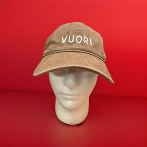 Vuori Unisex Dad Ball Cap Hat Camel‎ One Size Adjustable V8027 Logo
